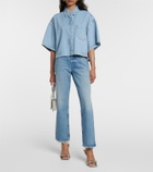 Agolde Cropped denim shirt