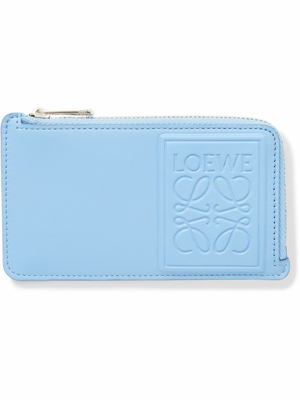 Photo: Loewe - Logo-Debossed Leather Zipped Cardholder