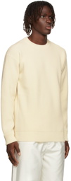 Jil Sander Off-White Wool Ribbed Sweater