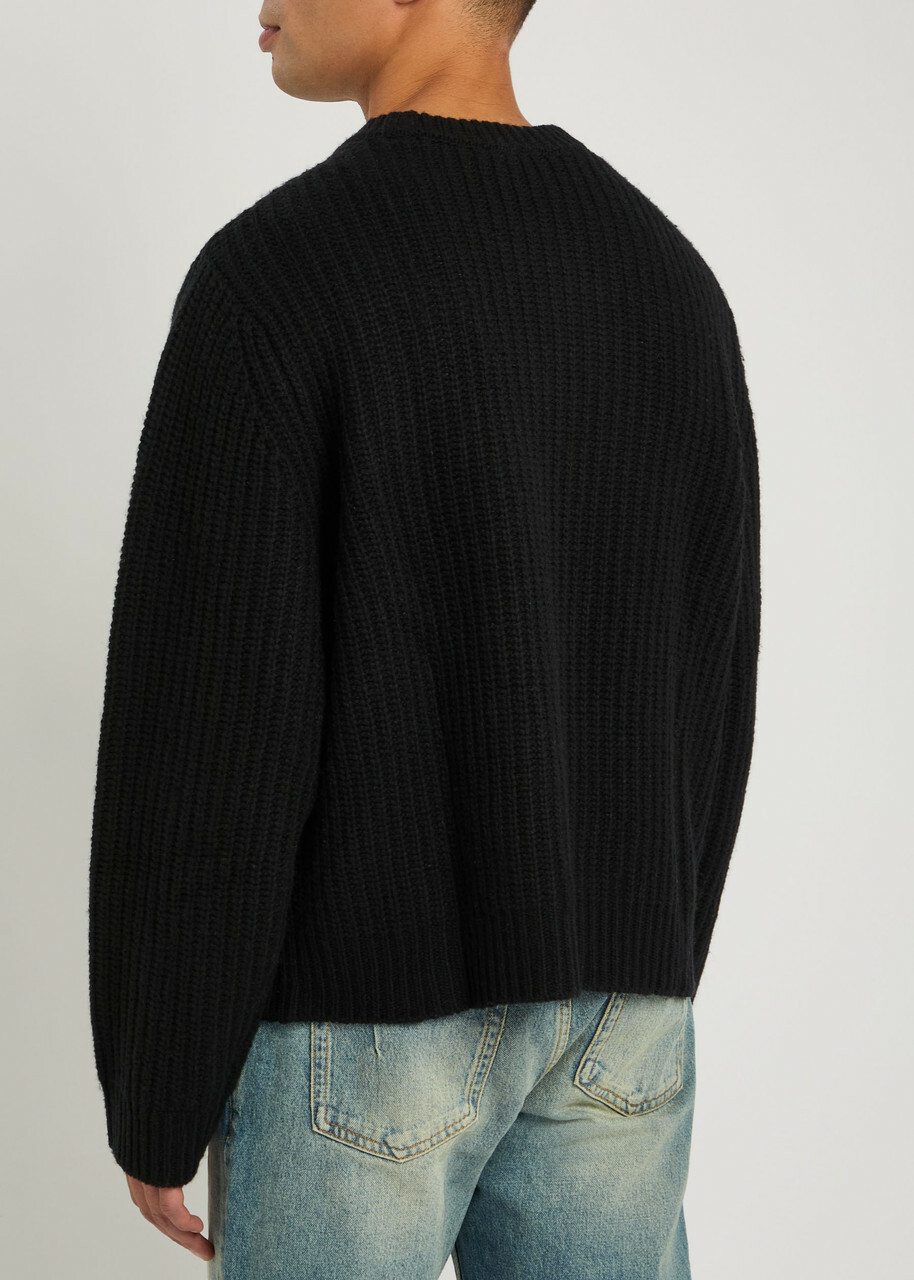 Won Hundred Bentley Ribbed Wool-blend Jumper Black