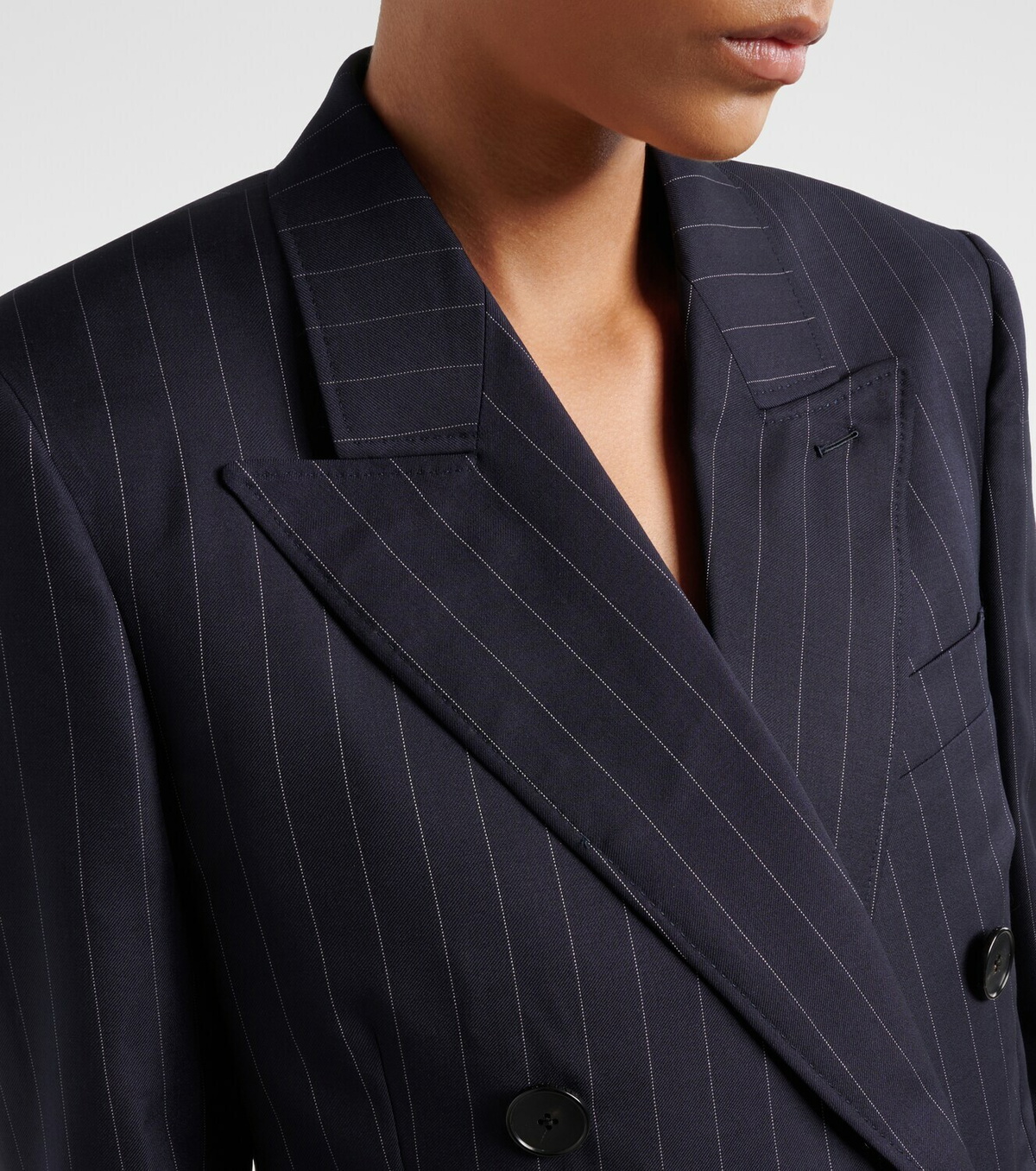 Givenchy Pinstripe double-breasted wool blazer