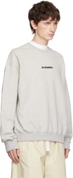 Jil Sander Gray Cotton Compact Terry Sweatshirt