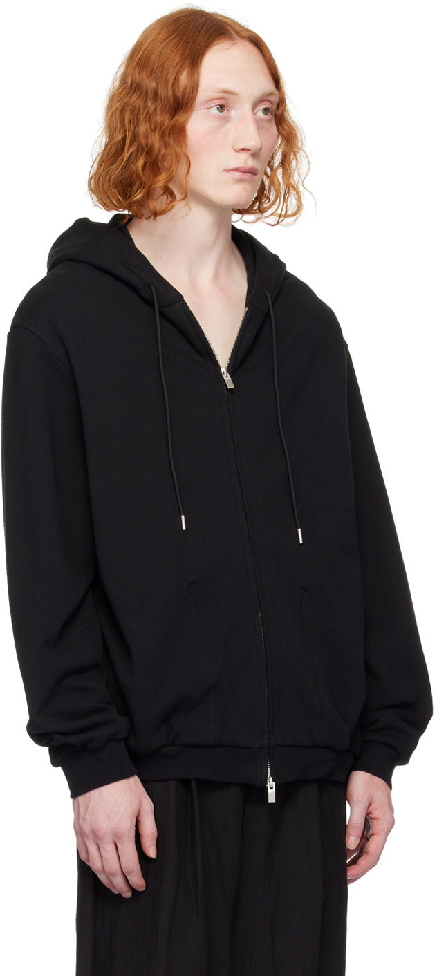 VEIN Black Zip-Up Hoodie