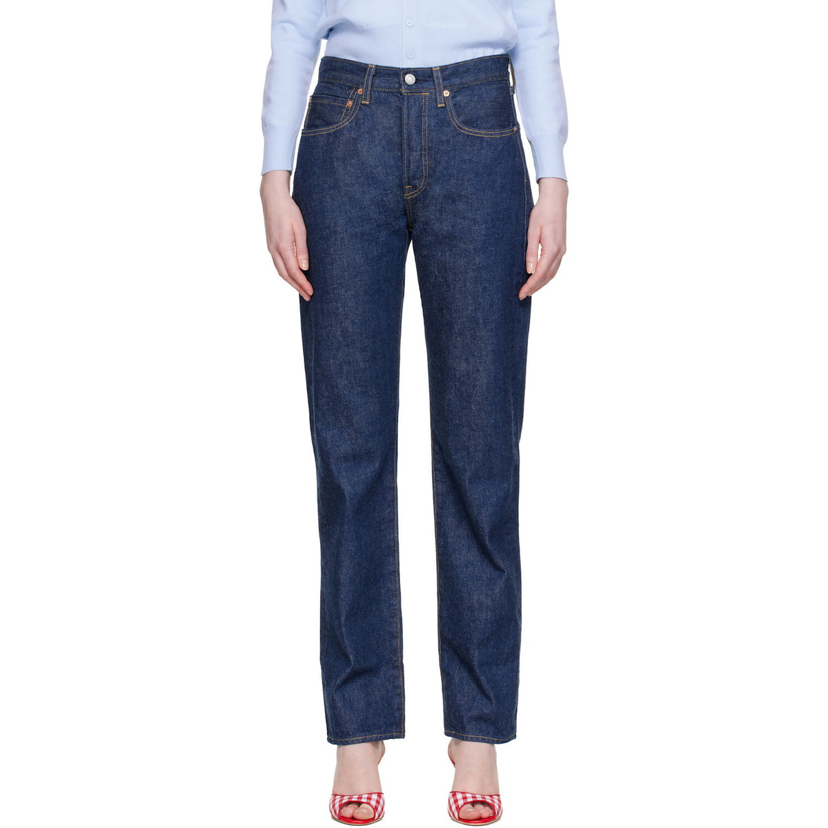 Levi's Navy '70s 501 Jeans
