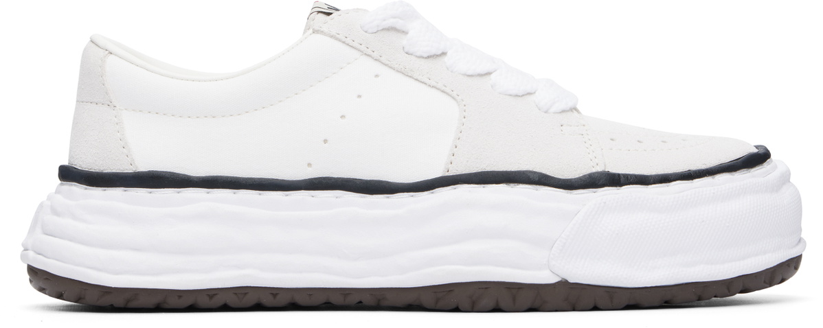 Maison MIHARA YASUHIRO Off-White 'Eric' OG Sole Mix Material Low-Top Sneakers