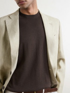 Slowear - Cotton and Silk-Blend T-Shirt - Brown