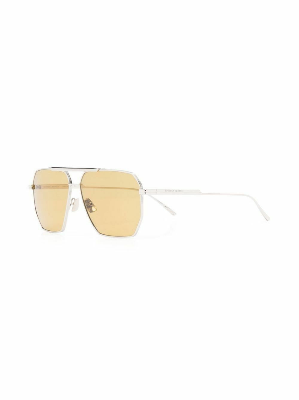 Bottega Veneta Eyewear Silver-Tone Pilot-Style Sunglasses