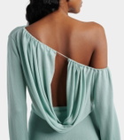 Aya Muse Sola asymmetric draped minidress
