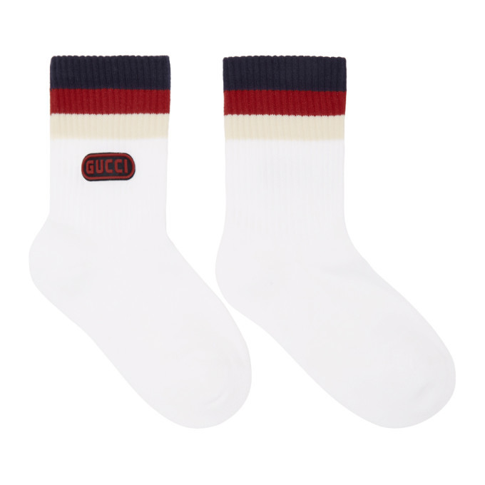 Gucci White Logo Socks Gucci