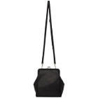 Ys Black Soft Wrinkled Clasp Bag