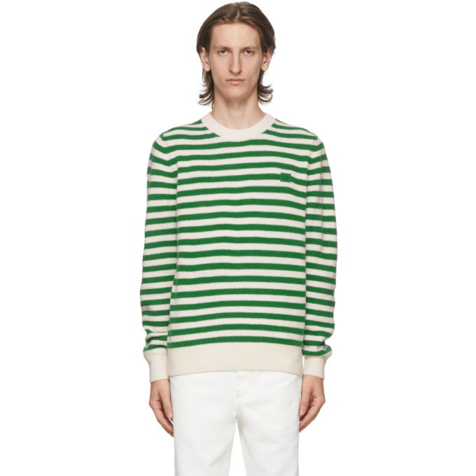 Photo: Acne Studios Green and White Breton Stripe Sweater