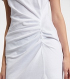 Isabel Marant Nadela gathered cotton jersey maxi dress