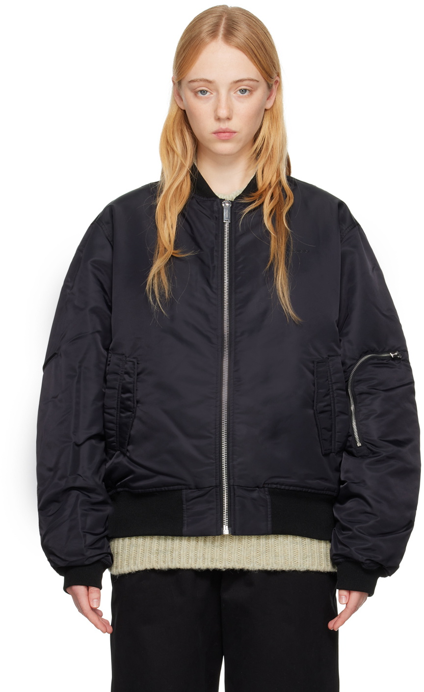 Holzweiler Black W. Reb Reversible Bomber Jacket Holzweiler