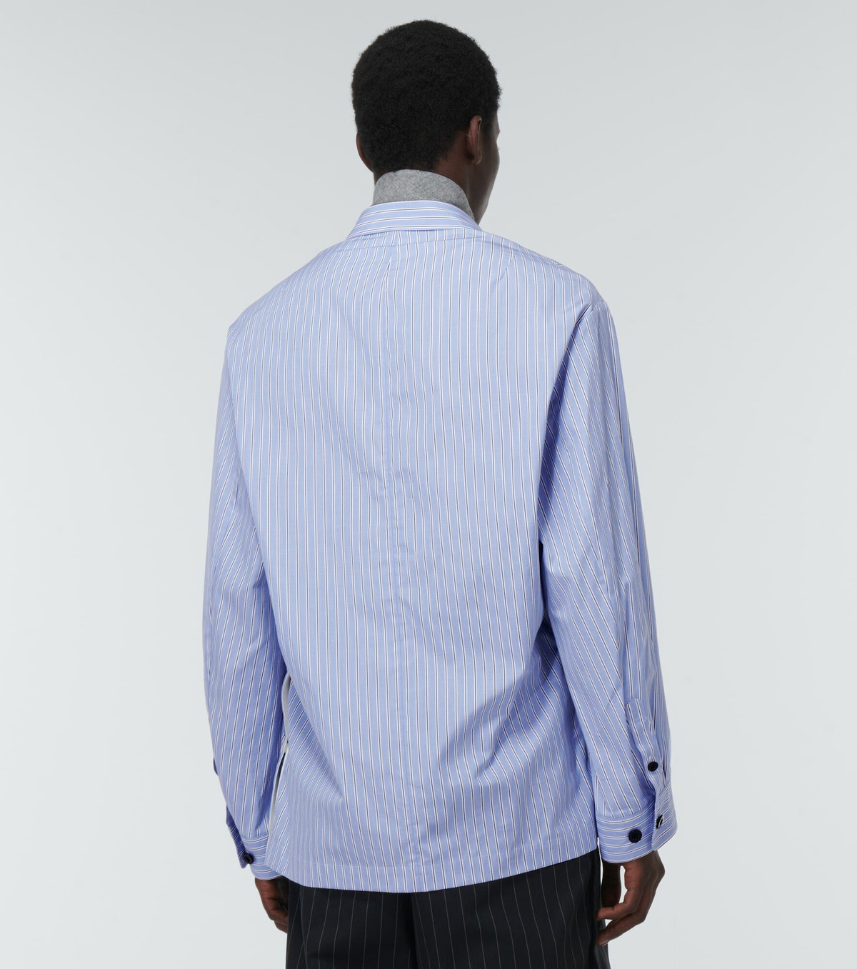 Sacai White Cotton Shortsleeve Shirt