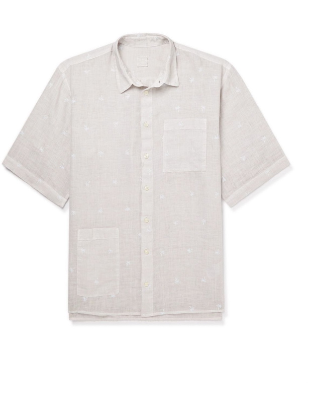 Photo: 120% - Printed Linen Shirt - Neutrals