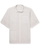 120% - Printed Linen Shirt - Neutrals