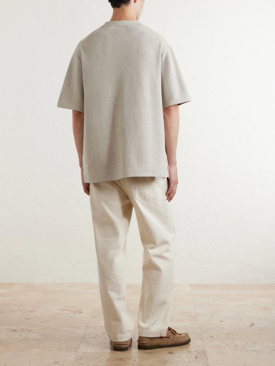 Polo Ralph Lauren - Convertible-Collar Logo-Embroidered Cotton-Piqué Shirt - Neutrals