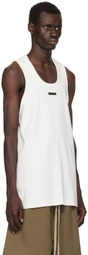 Fear of God White Ribbed Tank Top