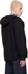 C.P. Company Black Micro-Reps Hooded Lens Overshirt