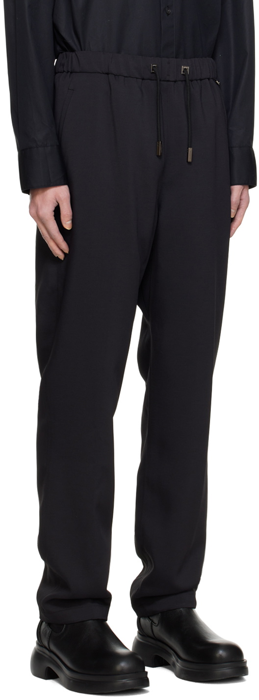 Wooyoungmi Black Drawstring Sweatpants