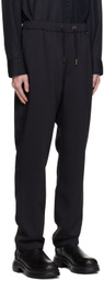 Wooyoungmi Black Drawstring Sweatpants