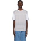 Lanvin White and Brown Checkered T-Shirt