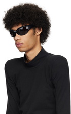 Balenciaga Black Dynamo Round Sunglasses