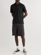 Rag & Bone - Logo-Embroidered Cotton-Jersey Polo Shirt - Black