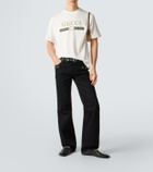 Gucci Logo cotton and silk jersey T-shirt