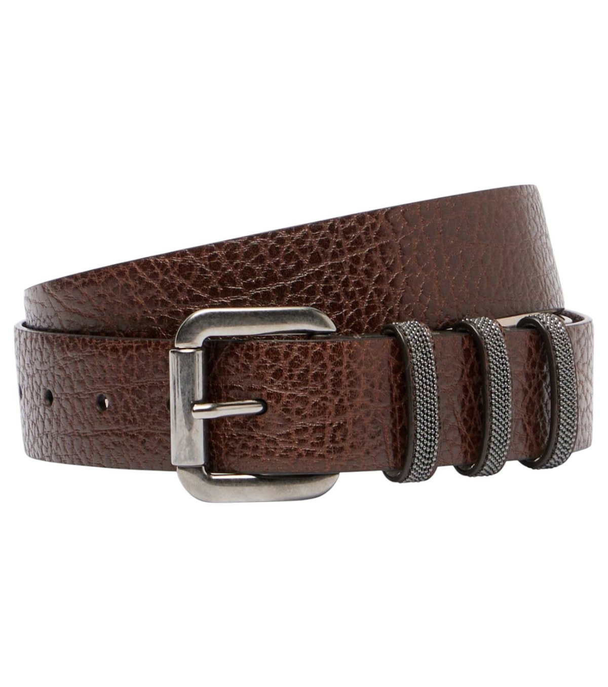 Brunello Cucinelli Monili leather belt Brunello Cucinelli
