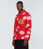 Loewe Mushroom intarsia wool and cashmere jacket
