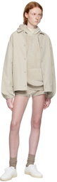 Essentials Gray Cotton Shorts