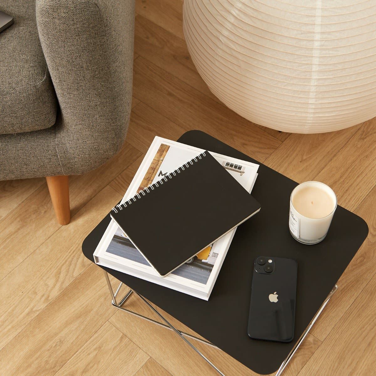 Hender Scheme Removable Ring Notebook - A5 in Black 