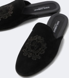 Dolce&Gabbana Embroidered suede mules