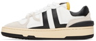 Lanvin White & Black Clay Sneakers