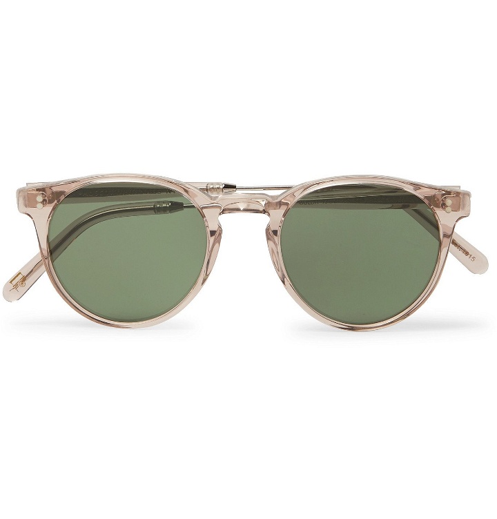 Photo: Moscot - Golda Sun Round-Frame Acetate and Silver-Tone Sunglasses - Pink