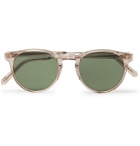 Moscot - Golda Sun Round-Frame Acetate and Silver-Tone Sunglasses - Pink