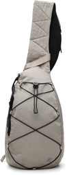 C.P. Company Gray Nylon B Crossbody Backpack