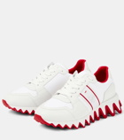 Christian Louboutin Nastroshark Donna leather and canvas sneakers