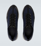 John Lobb Leather-trimmed slip-on sneakers