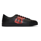 Burberry Black and Red Albert Sneakers