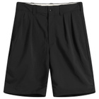 Nanamica Men's ALPHADRY Double Pleat Shorts in Dark Navy
