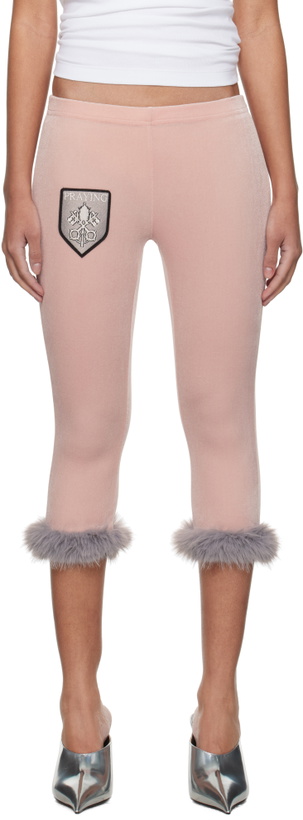 Photo: Praying Pink 'Praying' Sports Velour Capris Track Pants