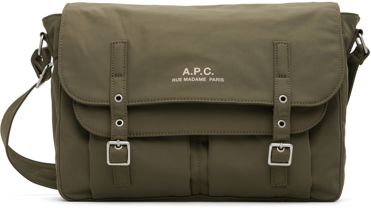 A.P.C. Khaki Archive Messenger Bag
