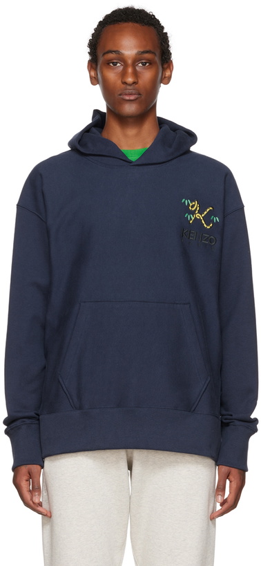 Photo: Kenzo Navy Kenzo Paris Tiger Tail K Hoodie