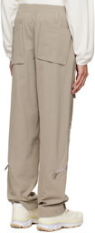 424 Gray Zip Pocket Cargo Pants