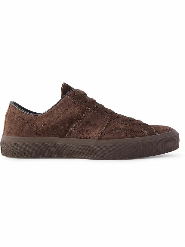 Photo: TOM FORD - Cambridge Suede Sneakers - Brown