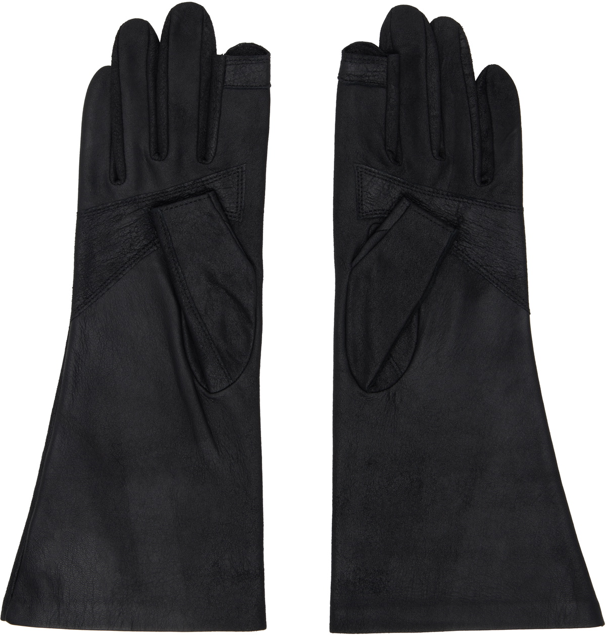 Rick Owens Black Porterville Short Gloves Rick Owens