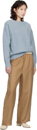 Baserange Tan Fine Linen Stoa Lounge Pants