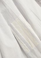 Thierry Colson Athenais Striped Ruched Cotton Midi Dress White And Blue